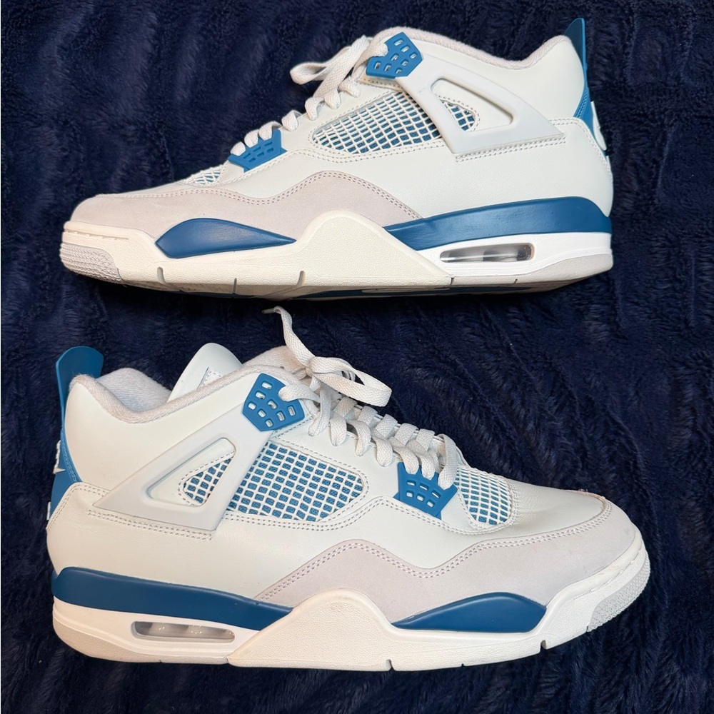 Jordan 4 military White and Blue